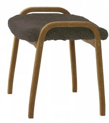 LAMINO fotpall, ek/espresso