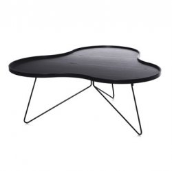Soffbord FLOWER MONO 66 cm svart