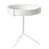 Sidobord DRUM, vit